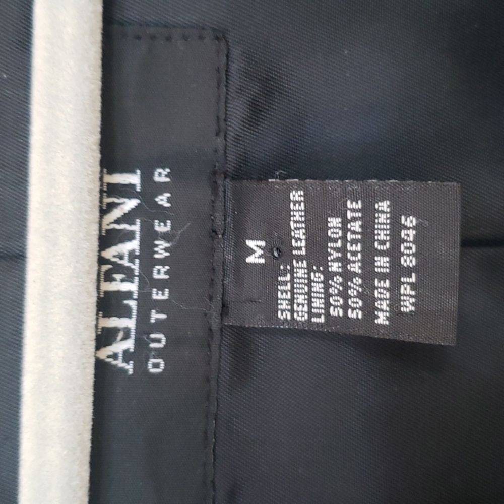 Alfani Outerwear Womens M Black Buttery Soft Pieced Leather Button-Front Coat - Picture 2 of 8